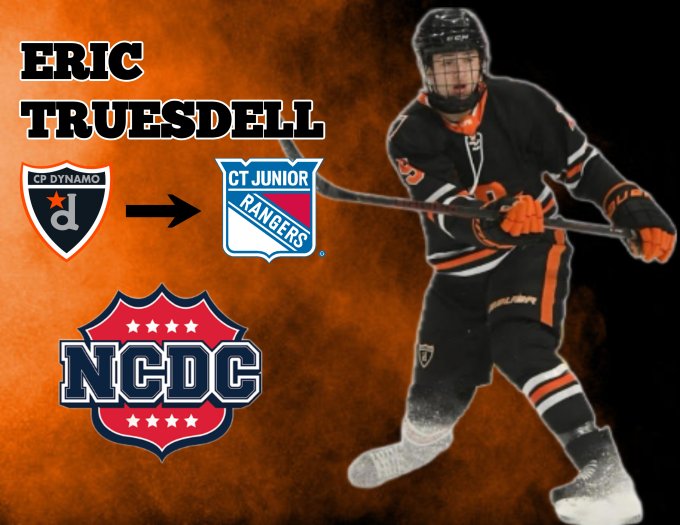 Eric Truesdell Signs Tender With Connecticut Jr Rangers of the NCDC